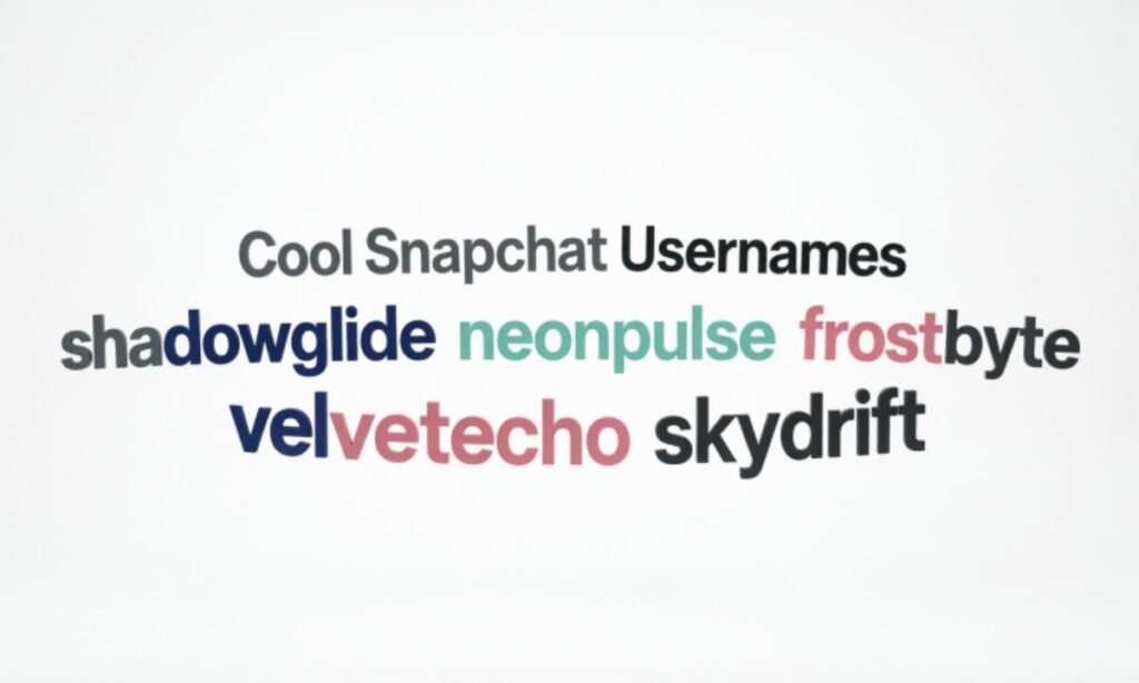 Aesthetic Snapchat Usernames